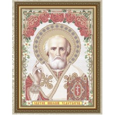 Схема для вышивки бисером иконы «Святой Николай Чудотворец» (Схема или набор)